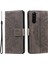 Sony Xperia 10 Vı Kılıf Mandala Çiçek Baskılı Flip Stand Telefon Kılıfı-Gri (Yurt Dışından) 1