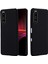 Sony Xperia 1 Iıı 5g-Siyah Için Kayışlı Düz ​​renk Sıvı Silikon Iyi Korunan Telefon Koruyucu Kılıf (Yurt Dışından) 3