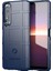 Darbeye Dayanıklı Sağlam Kare Izgara Doku Tpu Telefon Kılıfı Sony Xperia 1 Iıı 5g-Mavi (Yurt Dışından) 1