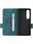 Sony Xperia 1 Vı Kılıf Pu Deri Donanım Dekor Kart Tutucu Stand Folio Telefon Kılıfı-Mavi (Yurt Dışından) 5