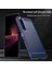 1.8mm Tpu Kılıf Karbon Fiber Doku Ince Işçilik Fırçalanmış Yüzey Bükülebilir Telefon Kılıfı Sony Xperia 1 Iıı 5g-Mavi (Yurt Dışından) 4