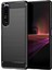 1.8mm Tpu Kılıf Karbon Fiber Doku Ince Işçilik Fırçalanmış Yüzey Bükülebilir Telefon Kılıfı Sony Xperia 1 Iıı 5g-Siyah (Yurt Dışından) 1