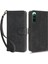 Sony Xperia 10 Iv 5g Telefon Deri Kılıf Standı Cüzdan Rfıd Engelleme Telefon Kılıfı Kayışlı-Siyah (Yurt Dışından) 1