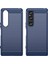 Sony Xperia 1 Vı Kılıf Tpu Ultra Ince Karbon Fiber Doku Telefon Kılıfı-Mavi (Yurt Dışından) 3