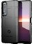 Darbeye Dayanıklı Sağlam Kare Izgara Doku Tpu Telefon Kılıfı Sony Xperia 1 Iıı 5g-Siyah (Yurt Dışından) 1