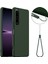 Sony Xperia 1 Iv 5g Kılıfı Magsafe Sıvı Silikon Telefon Kılıfı ile Uyumlu Kordonlu-Koyu Yeşil (Yurt Dışından) 1