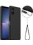 Sony Xperia 5 V Kılıfı Magsafe Sıvı Silikon Telefon Kılıfı ile Uyumludur ve Kordonludur-Siyah (Yurt Dışından) 1