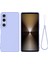 Sony Xperia 1 Vı Kılıf Sıvı Silikon Astar Yastık Düşme Korumalı Telefon Kılıfı Kayışlı-Mor (Yurt Dışından) 1