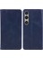 Sony Xperia 1 Vı Kılıf Kart Tutucu Darbeye Dayanıklı Tpu Kabuk Deri Telefon Kılıfı-Mavi (Yurt Dışından) 1