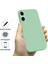 Sony Xperia 5 V Cep Telefonu Kılıfı Sıvı Silikon + Yumuşak Astar Kabuk Çizilmez Kapak-Yeşil (Yurt Dışından) 3
