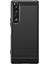 Sony Xperia 1 Iv Karbon Fiber Doku Parmak Izi Olmayan Telefon Kılıfı Fırçalanmış Tpu Arka Kapak-Siyah (Yurt Dışından) 3