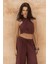 Moira Bordo Keten Crop Pantolon Takım 5