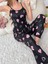 Kadın Baskılı Desenli Gecelik Askılı Pijama Takımı Love 6