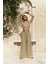 Moira Haki Keten Crop Pantolon Takım 7