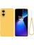 Oppo K12X 5g (Çin)/oneplus Nord Ce4 Lite 5g Kılıf Sıvı Silikon Düşmeye Karşı Dayanıklı Telefon Kılıfı El Kayışı Ile-Sarı (Yurt Dışından) 1