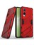 Oneplus Nord Ce4 Lite 5g/oppo K12X 5g (Çin) Kılıf Kickstand Hibrit Sert Pc Yumuşak Tpu Telefon Kılıfı-Kırmızı (Yurt Dışından) 2