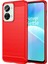 Oneplus Nord 2t 5g Hafif Ince Tpu Telefon Kılıfı Karbon Fiber Doku Fırçalanmış Yüzey Darbeye Dayanıklı Kapak-Kırmızı (Yurt Dışından) 1