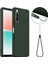 Sony Xperia 10 Iv 5g Kılıf Magsafe Sıvı Silikon Telefon Kılıfı ile Uyumlu Kordonlu-Koyu Yeşil (Yurt Dışından) 1