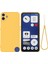 For Nothing Cmf Telefon 1 Kılıf Sıvı Silikon Çizilmez Telefon Kılıfı El Askısı Ile-Sarı (Yurt Dışından) 1