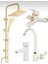 Kare Gold Robot Set, Beyaz Gold Kartal Lavabo, Mutfak Eviye, Banyo Bataryası Musluğu Set 1