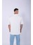 Unisex Polo Yaka Düz Ekru Oversize T-Shirt 3