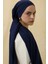 Paris Ipeği Lacivert Renk Pamuklu Şal 5