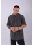 Unisex Özel Tasarım Yıkamalı Oversize T-Shirt Siyah 2