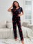Kadın Baskılı Desenli Gecelik Pijama Takımı Kiss 3