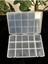15 Bölmeli Beyaz Takı ve Aksesuar Organizer Kutu 230X150X35 mm 7