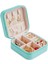 Turkuaz Seyahat Takı Organizer Kutusu, Mücevher ve Aksesuar Düzenleyici 1