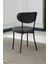 Elegant Modeli Kare Mutfak Masa Sandalye Takımı, 4 Sandalye 1 Sabit Beyaz Masa 70X70 Cm, Keten Kumaş 4