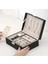 Şık Siyah Pu Deri Takı ve Mücevher Saklama Kutusu 4
