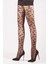 Külotlu Çorap Retro Leopar Desenli Siyah 38 - 40 2