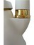 Beyaz Gold Banyo Lavabo Bataryası Musluğu Çeşmesi Oynar Borulu Çift Su Girişli 2