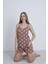 Kadın Ip Askılı Şortlu Yazlık Pijama Takımı 3