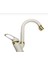 Kca Beyaz Gold Lüx Banyo Lavabo Bataryası Çeşmesi Musluğu Oynar Uçlu 2