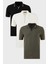 Pamuklu Regular Fit 3'lü Paket Polo Yaka T Shirt Erkek Polo Yaka T Shirt 590296415S3 1