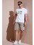 Streç Pamuklu Regular Fit Normal Bel Kargo Cepli Şort Erkek Şort 4510S79MILAN 1