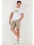 Streç Pamuklu Regular Fit Normal Bel Kargo Cepli Şort Erkek Şort 4510S79MILAN 5