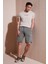 Streç Pamuklu Regular Fit Normal Bel Kargo Cepli Şort Erkek Şort 4510S79MILAN 1