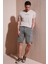 Streç Pamuklu Regular Fit Normal Bel Kargo Cepli Şort Erkek Şort 4510S79MILAN 4