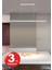 Lineer Sıcak Beyaz Işık 4000K 150CM Beyaz Kasa Ledli Sarkıt Modern Led, Salon, Mutfak, Masa Üstü Avize 5