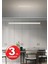 Lineer Sıcak Beyaz Işık 4000K 150CM Beyaz Kasa Ledli Sarkıt Modern Led, Salon, Mutfak, Masa Üstü Avize 7