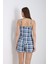 Kadın Ip Askılı Şortlu Yazlık Pijama Takımı 3