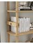 Rosa 6 Raflı Kitaplık – MDF Lam Gövde, Ahşap Ayaklı – 174x80x30 cm | Modern ve Minimalist Raflı Kitaplık 7