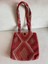 El Dokuma Kırmızı Kilim Çanta, Pıtrak Desenli Vintage Omuz Çantası, Şık ve Zarif 2