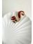 Altın Rengi Taş Detay Sevimli Sincap Broş (4cm) 3