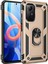 Xiaomi Redmi Note 12S Kılıf Sofya Yüzüklü Silikon Kapak - Gold Drstr 1