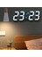 3D LED Uzay Tasarım Dijital Saat Zaman, Tarih, Sıcaklık Göstergeli, Ev ve Ofis Kullanımı 3