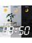3D LED Dijital Saat, Uzay Temalı, Masa ve Duvar Dekoratif, USB ve Pil ile Çalışır 4